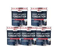 Enduit pour Fondations Murs enterrés bitumeux noir hydrofuge parpaing béton brique bois ARCAFONDATION Noir Offre Spéciale : 5 x 20KG