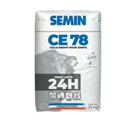 Enduit pour Joints de Plaques de Plâtre CE 78 Lent Semin, Temps de Prise 24 Heures, Intérieur, Sac de 25 kg