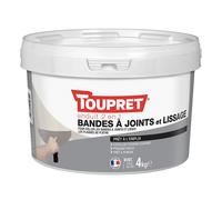 Enduit prêt à l'emploi pour plaques de plâtre Toupret 4kg