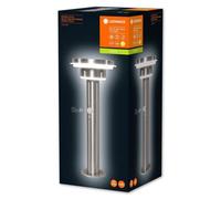 Endura Solar Double Circle 40cm Borne Ext?Rieure 6w=600lm Acier