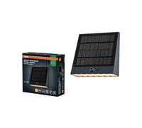ENDURA STYLE SOLAR BRIGHT SENSOR Wall Fin IP54 Dark Grey