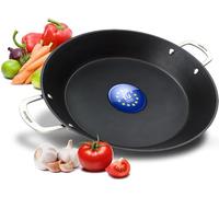endusor Poêle à Paella Induction (38cm) pour 6-8 personnes | Revêtement anti-adhésif, Gaz Céramique Électrique, en aluminium professionnel, plat paella