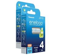 Eneloop Lot de 2 x 4 Piles Rechargeables Ni-MH Mignon AA 2000mAh