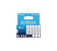 Eneloop Bk-4mcde/8be 800mah Rechargeable Battery 8 Units Argenté