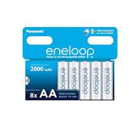 eneloop Piles rechargeables AA (Mignon) 2000 mAh Ni-MH – Lot de 8 – Sanyo