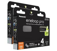 Eneloop Pro Lot de 2 x 4 Piles Rechargeables NiMh AAA/HR03 930mAh + boîte de Rangement