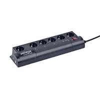 Gembird EnerGenie EG-PMS2 - Unité dede puissance - CA 250 V - 2500 Watt - USB - Ports de sortie : 6 - Allemagne - noir (EG-PMS2)