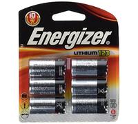 Energizer 123 Lot de 6 piles photo au lithium 3 V Durée de vie 10 ans pour appareils électroniques numériques