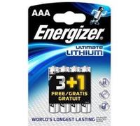 Energizer 3 piles lithium AAA + 1 G