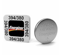 Lot de 2 Piles Bouton à Oxyde d'Argent pour Montres 1.5V 63mAh Type 394/380 SR45 Argent