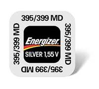 ENERGIZER 395-399 SR927SW/SR927W Lot de 10 piles boutons sans mercure à l'oxyde d'argent pour montre