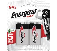 Energizer 522BP alcaline 9 V Pile Non-Rechargeable - Pile (alcaline, flasque, 9 V, 2 pièce (s), 9 V, 595 mAh)
