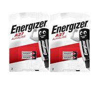 Energizer A27 Piles Alcalines Miniatures, Lot de 4, 12V