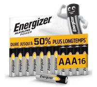 Energizer Alkaline Power Piles AAA (Lot de 16), 1,5V, Énergie Longue durée | Idéales pour Les appareils du Quotidien, Emballage 100% Recyclable, Conservation 7 Ans [Exclusivité Amazon]