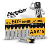 Energizer Alkaline Power - Piles AAA (Lot de 16) - Alcaline 1,5V - Énergie Longue durée - Idéales pour Les appareils du Quotidien - Emballage 100% Recyclable - Conservation 7 Ans [Exclusivité Amazon]