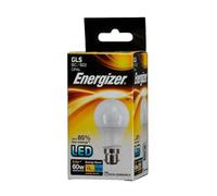Energizer BC B22 GLS 9W Ampoule LED traditionnel 60 W 806 Lumens Blanc chaleureux, Single Pack, B22d (Bayonet Cap)