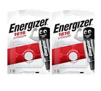 Energizer CR 1616 Pile Bouton (Lot de 2) - Piles Lithium 3V