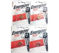 ENERGIZER CR1632 Lot de 4 piles lithium 3 V pour e voiture Dl1632