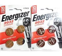 Energizer CR2032 Lot de 4 piles bouton au lithium, 3 V A
