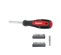 Energizer Kit Tournevis 25-en-1, 18 Embouts, 4 Douilles, Acier CR-V, Fiable | Manche ergonomique, porte-embout magnétique, fraise à noyer incluse, bricolage et réparations à la maison, rangement compact
