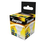 Energizer LED à intensité variable GU10 Ampoule basse consommation, verre, Blanc Froid/blanc/K, GU10, 5 watts., Plastique, Cool White/White, 5 Watts, GU10 5.5 watts 240 volts