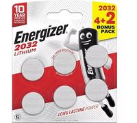 ENERGIZER Lithium Piles boutons lithium - type CR 2032 6 piles