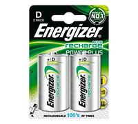 Energizer Pile rechargeable D HR20 Power Plus NiMH 2500 mAh 1,2 V Blister de 2 accus