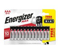 Energizer Lot de 12 piles AAA LR03 Max Alcaline