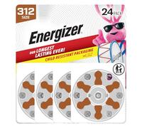 Energizer Lot de 24 Piles pour appareils auditifs Taille 312 Marron