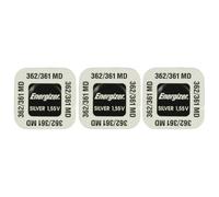 ENERGIZER Lot de 3 Blisters de 1 Pile montres Oxyde d'Argent 362/361 SR58 SR721SW