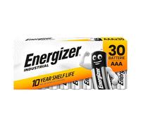 Energizer Lot de 30 Piles AAA Industrial LR03 1,5 V Alcaline Non Rechargeables Longue Durée pour Instruments de Mesure Torches et Appareils Électroniques 3 Paquets de 10