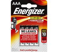 Energizer® Lot de 4 piles alcalines Micro AAA LR03 1,5 V