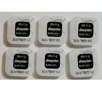 ENERGIZER Lot de 6 Blisters de 1 Pile Oxyde d'Argent 364/363