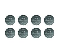 ENERGIZER Lot de 8 Blisters de 1 Pile Oxyde d'argent pour Montre 390/389 SR54 SR1130W