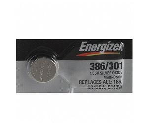 ENERGIZER Lot de 8 Blisters de 1 Pile Oxyde d'Argent pour montres 386/301 SR43W