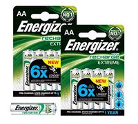 Energizer Lot de 8 Piles Rechargeables AA Extreme 2300 mAh préchargées NiMH LR6