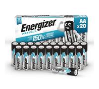 20 Piles Alcalines AA / LR6 Energizer Max Plus