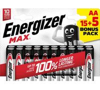 ENERGIZER PILAS ALKALINE MAX Pile LR6 (AA) BL15+5 BR