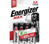 Energizer Pile alcaline AA / LR6 Max - Lot de 4