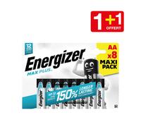 Energizer Pile alcaline AA / LR6 Max Plus - Lot de 8 + 1 OFFERT