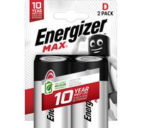 Energizer Pile alcaline D / LR20 Max - Lot de 2