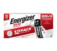 12 Piles CR2032 Energizer Bouton Lithium 3V