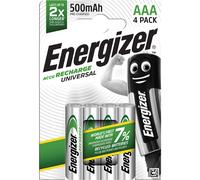 Energizer Pile rechargeable AAA / HR3 Universal - 500 mAh - Lot de 4