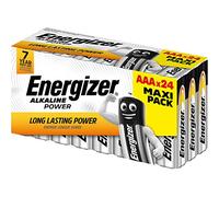 Energizer Piles AAA Energizer Alkaline Power, Paquet de 24 Chrome/Noir