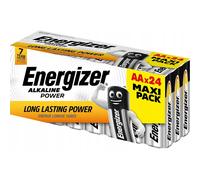 Energizer Pile alcaline Power AA (LR6) 1,5 V Pack de 24, longue durée sans fuites