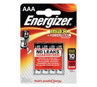 Energizer Piles alcalines Max LR03 AAA 1,5 V - Blister 4