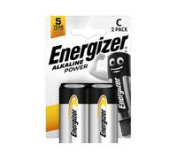 Energizer Piles Alcalines C LR14 1,5V Longue Durée Lot de 2 ENG6790