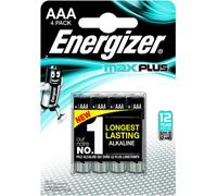 Energizer Piles Alcalines LR3/AAA 1,5V Max Plus, Les 4 piles