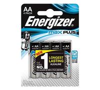 Energizer Piles Alcalines LR6/AA 1,5V Max Plus, Les 4 piles