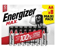 8 Piles Alcalines AA / LR6 Energizer Max